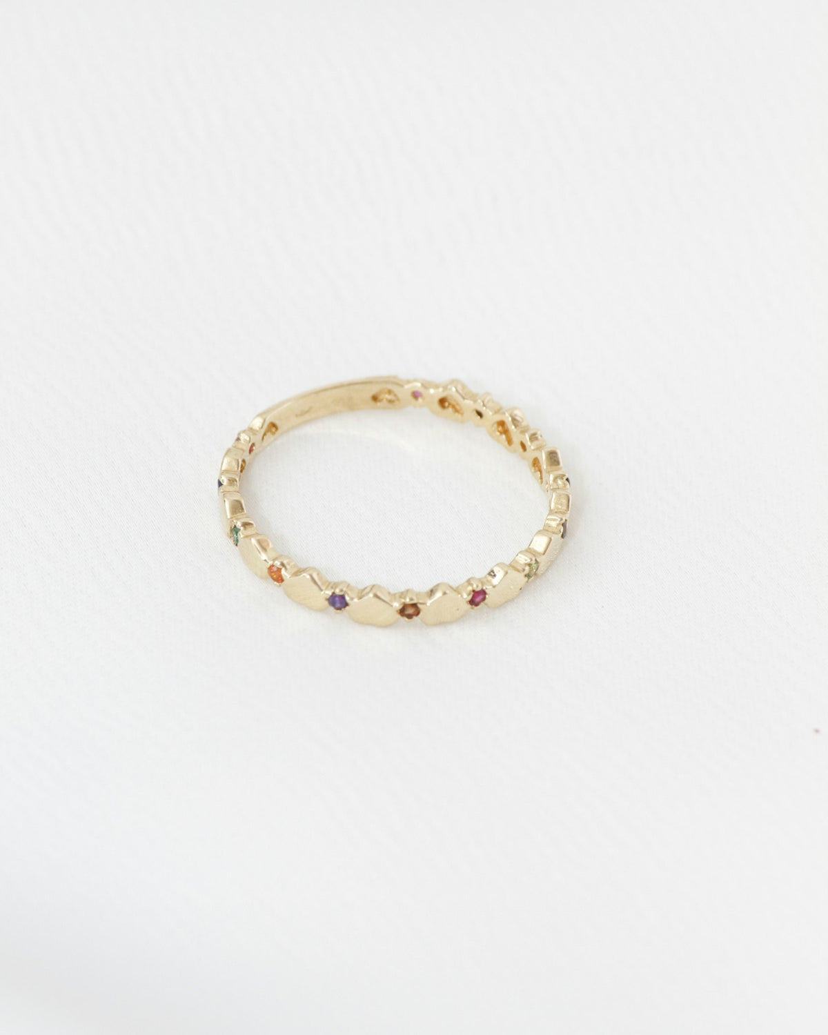 Eternity band set with small stones