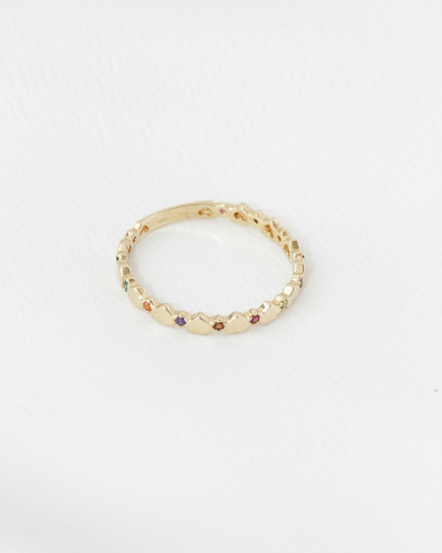 Eternity band set with small stones